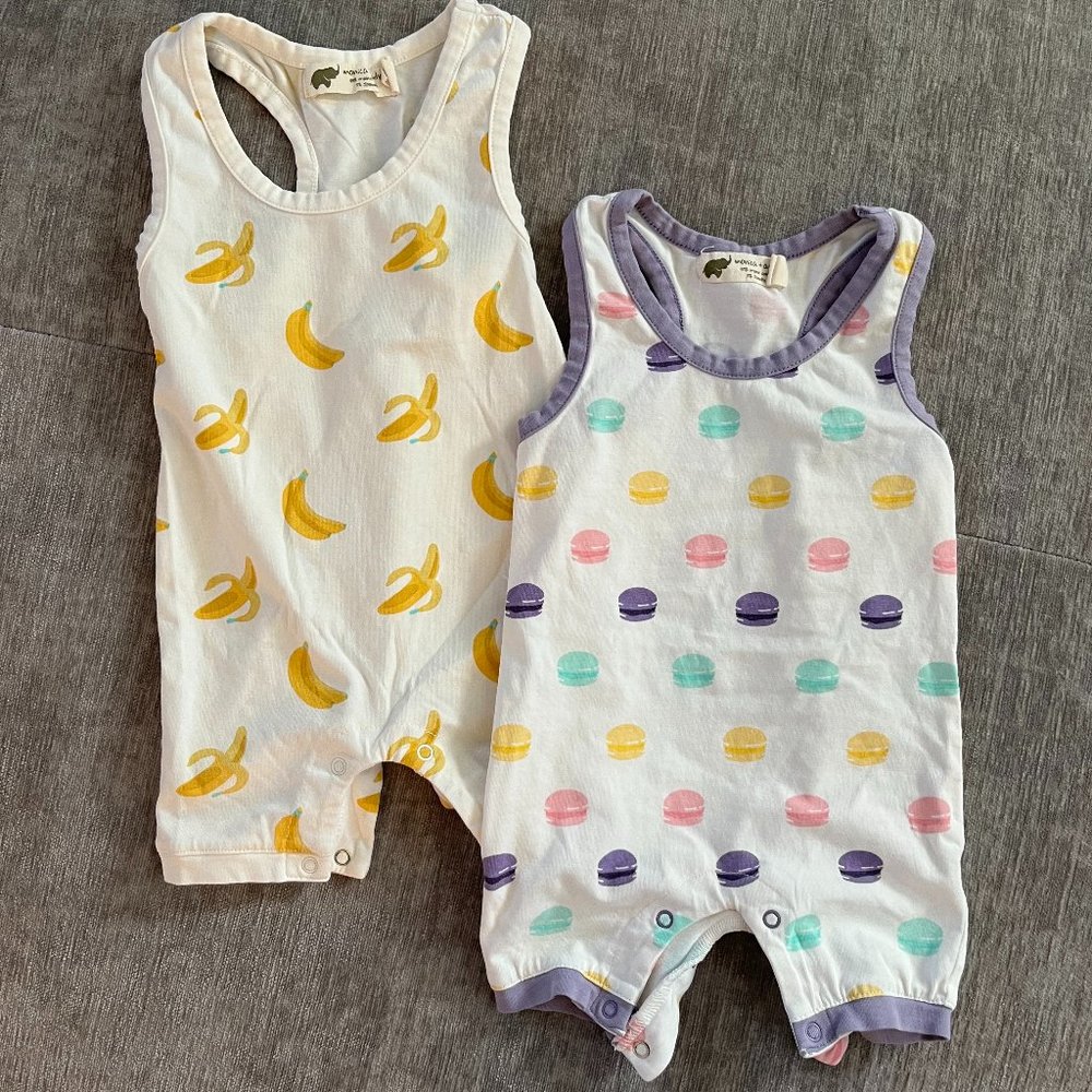 Monica + Andy Racerback Shortall 2 Pack: 3-6M